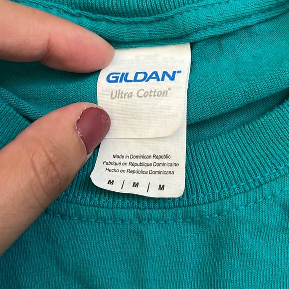 Gildan Turquoise Ultra Cotton Missouri State Child Life Student Association Tee - Picture 4 of 5